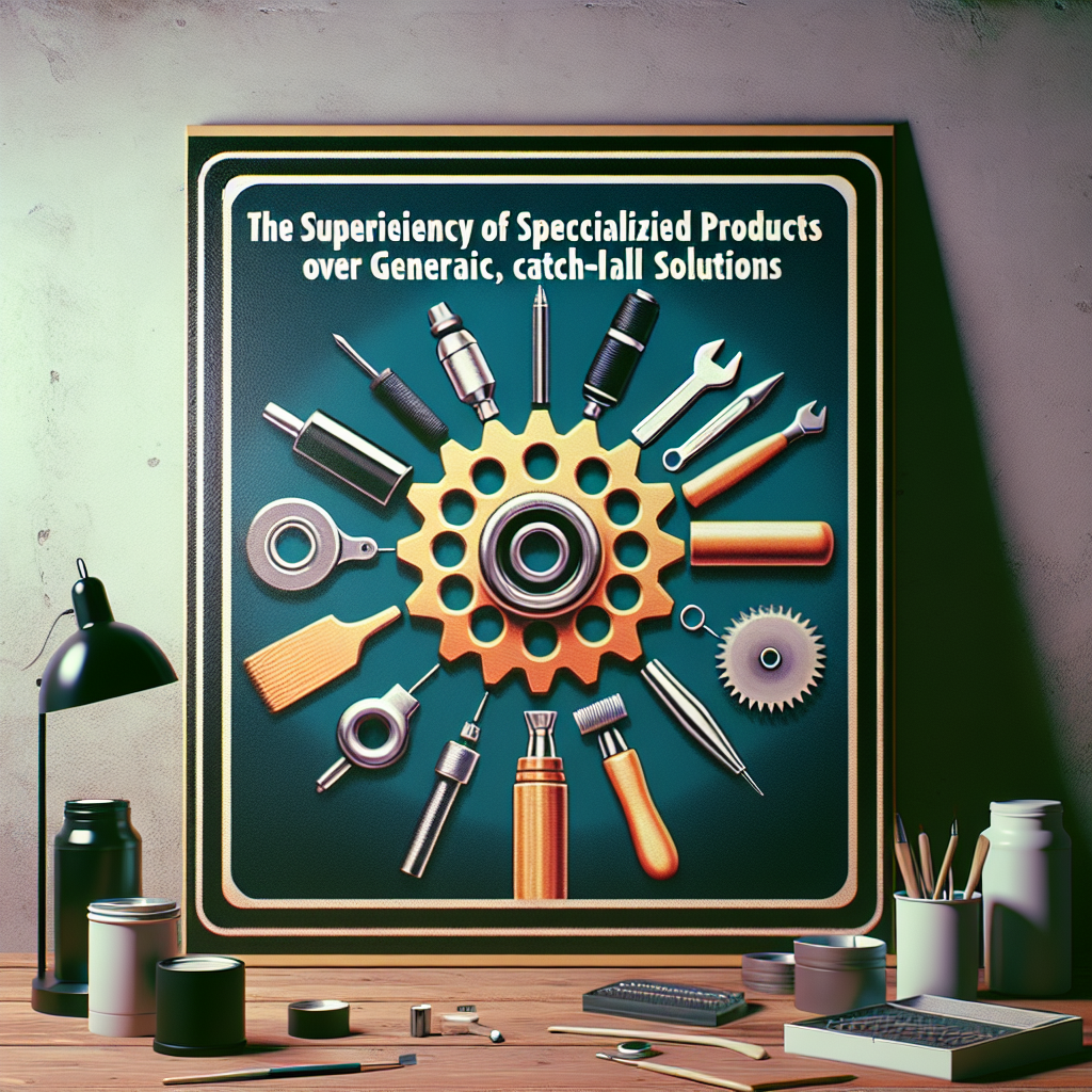 The Power of Specialized Products over General Solutions The Power of Specialized Products over General Solutions
