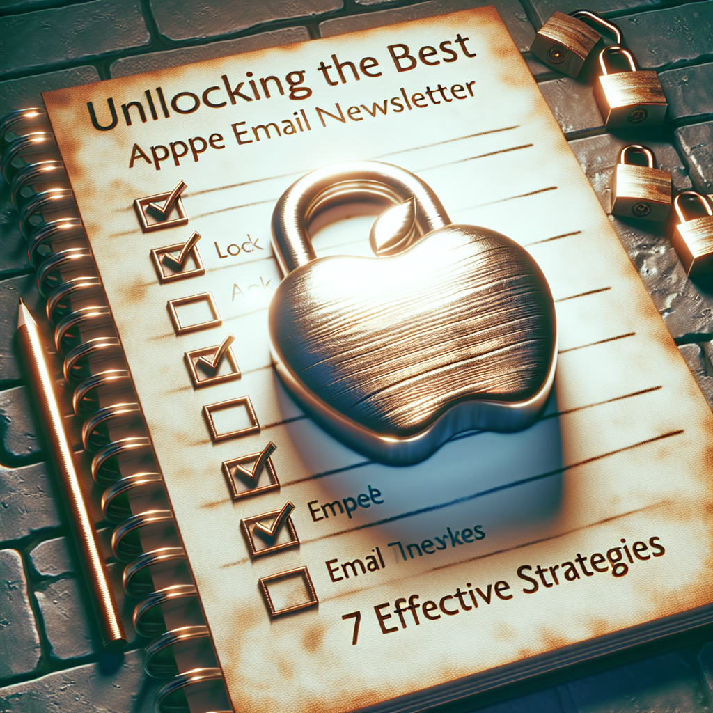 Strategies for Crafting an Effective Apple Email Newsletter