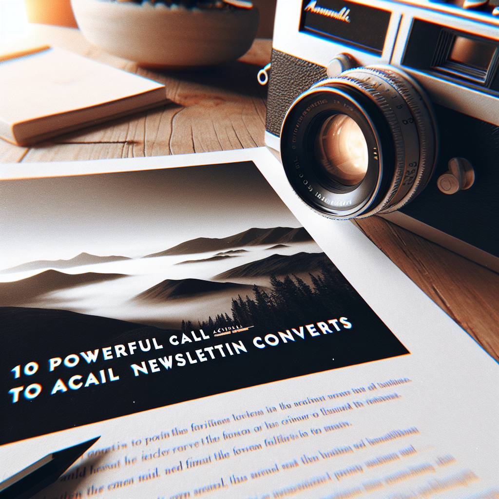 Enhancing Email Newsletter Conversions: 10 Effective Call to Action Strategies
