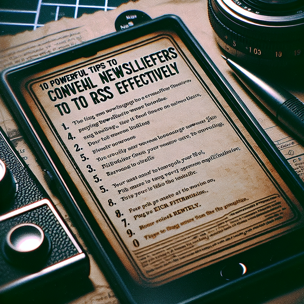 Enhancing Content Strategy: Effective Conversion of Email Newsletters to RSS