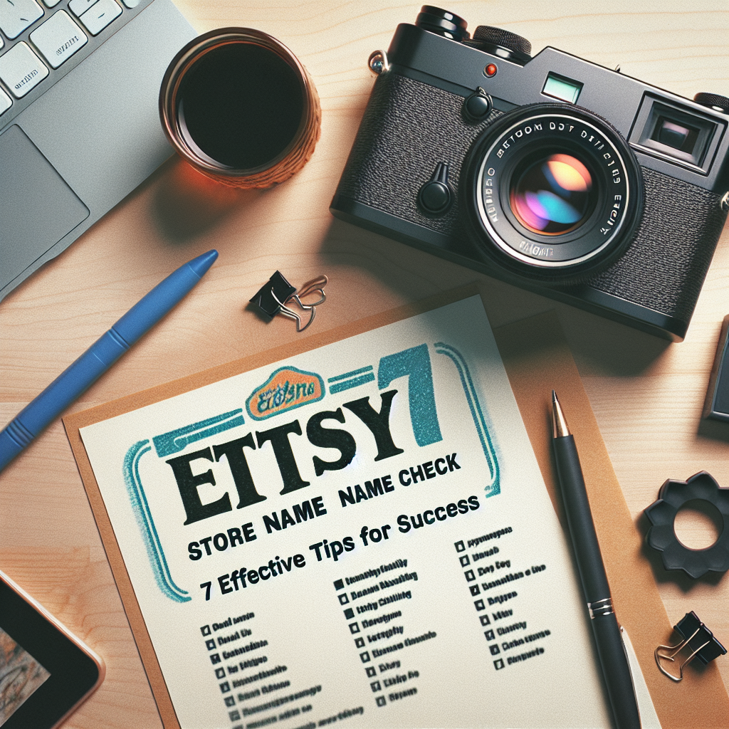 Etsy Store Name Check: 7 Effective Tips for Success