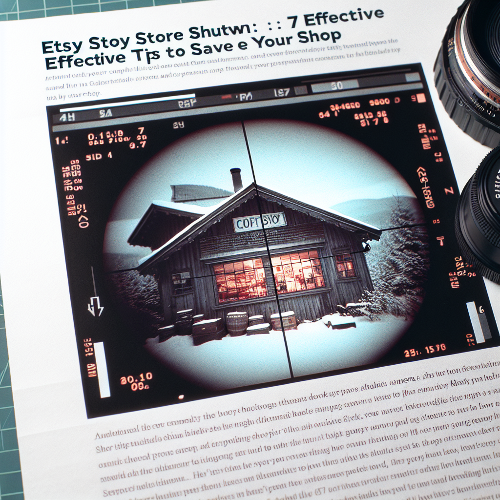 Etsy Store Shut Down: 7 Effective Tips to Save Your Shop