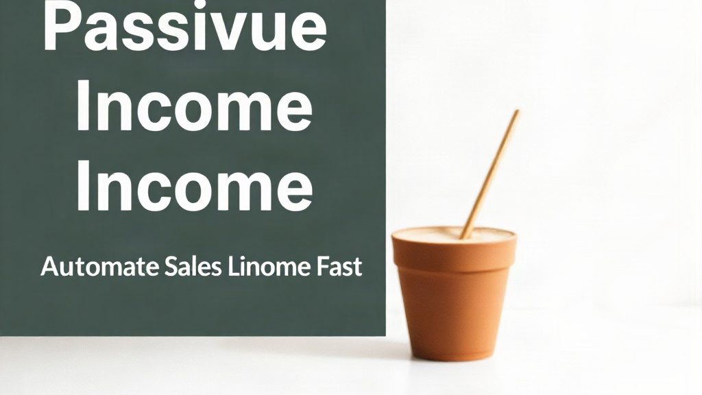 Generate Passive Income Online: Automate Sales Fast