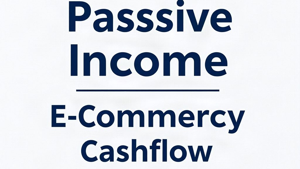 Passive Income E Commerce Guide To Recurring Cashflow