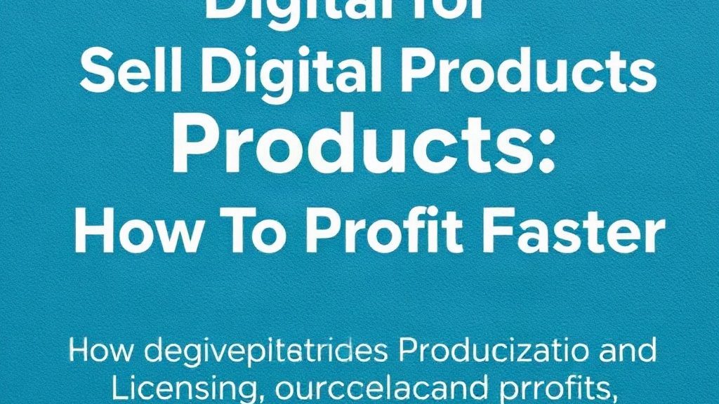 Sell Digital Products How To Profit Faster