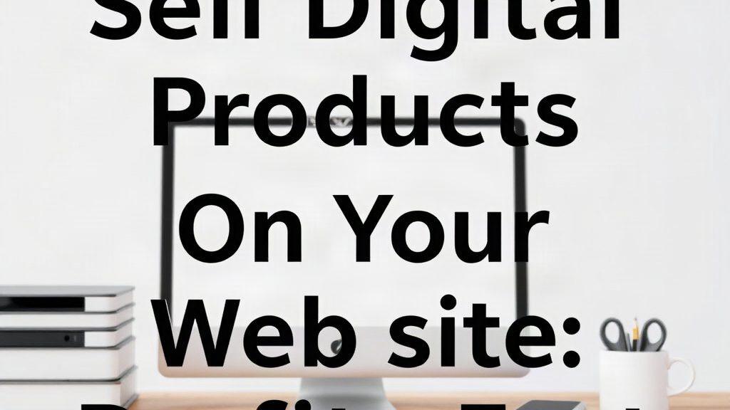 Sell Digital Products On Your Website: Boost Profits Fast