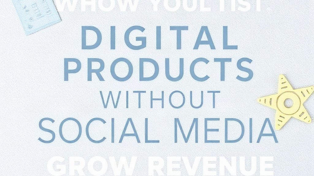 Sell Digital Products Without Social Media: Grow Revenue