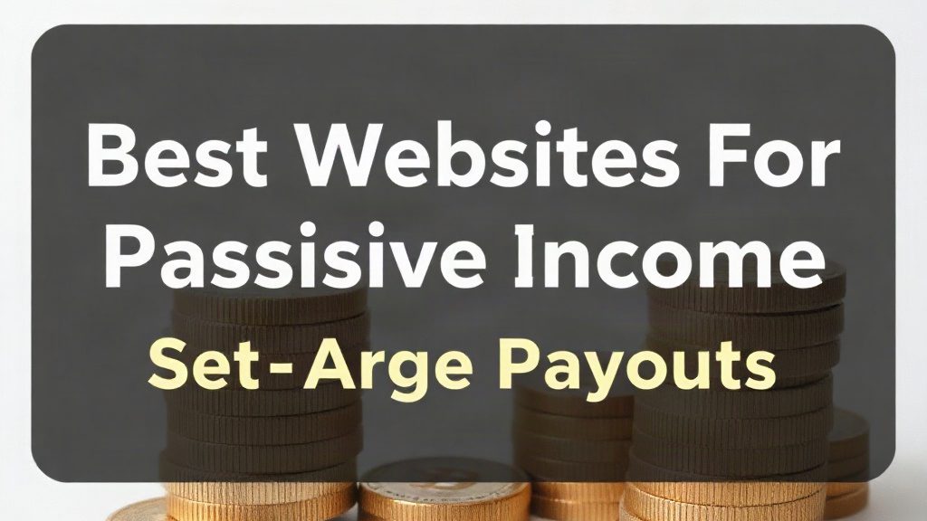 Best Websites For Passive Income Set-And-Forget Payouts